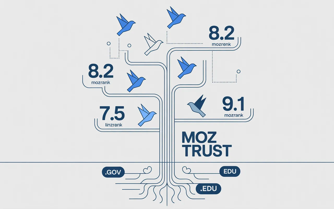The relationship between moz trust and mozrank